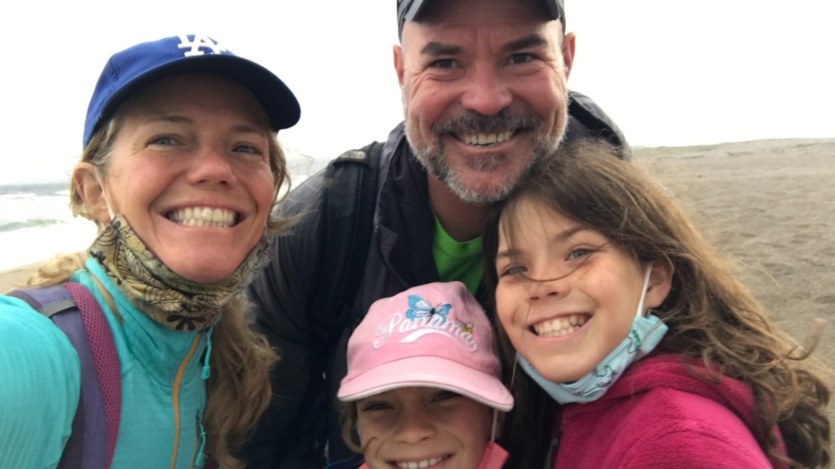 From left, Cheryl, Bill, Ava and Natalie Edmonds have settled in Cambria so he can heal from the emotional wounds of war and his family can settle down in a beautiful area filled with nature.