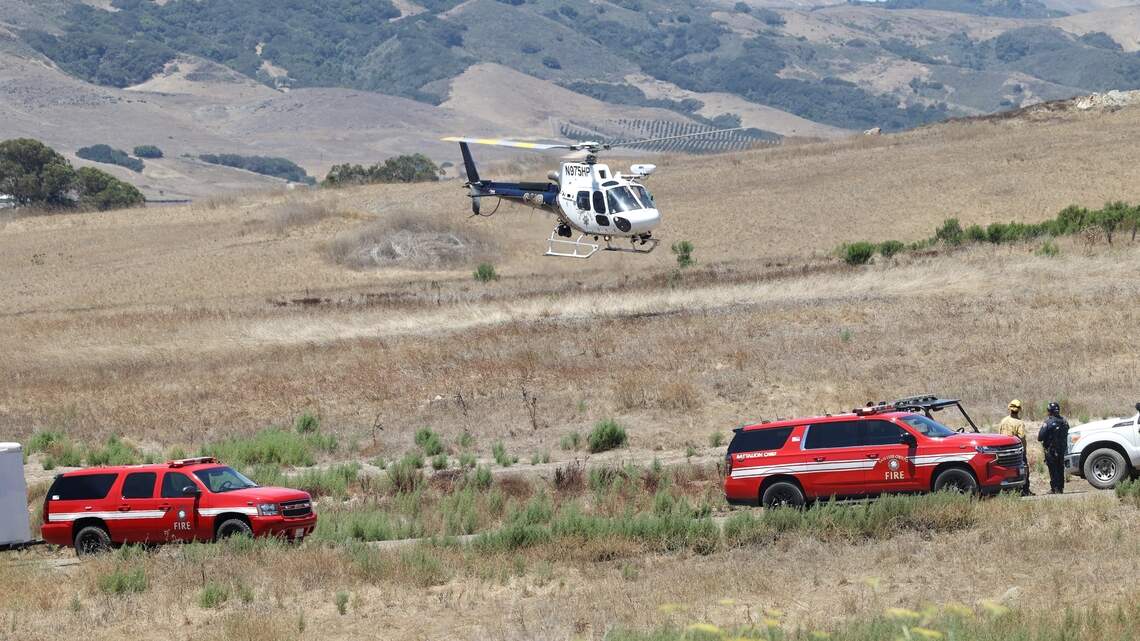 Hiker in distress airlifted by helicopter from Bishop Peak in SLO