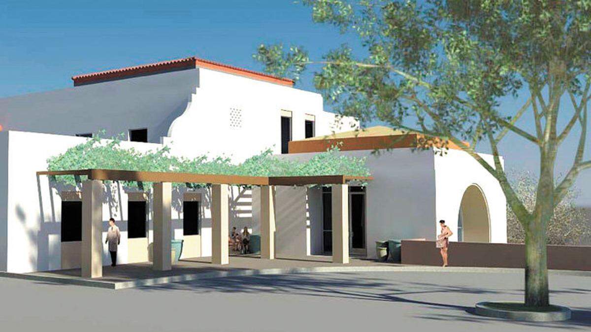 Here's an architectural rendering of a mental health hospital proposed for Templeton.