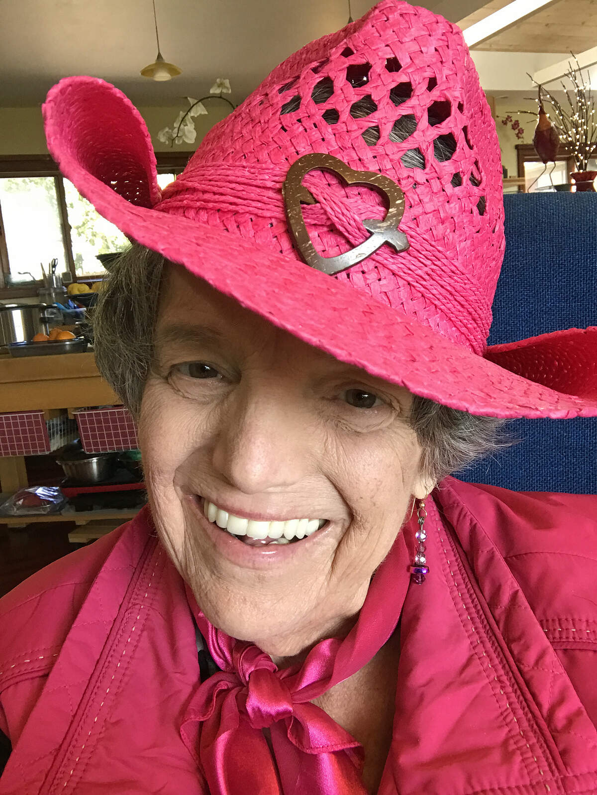 Often colorful Tribune columnist Kathe Tanner appears all decked out for the 2026 Mid-State Fair.