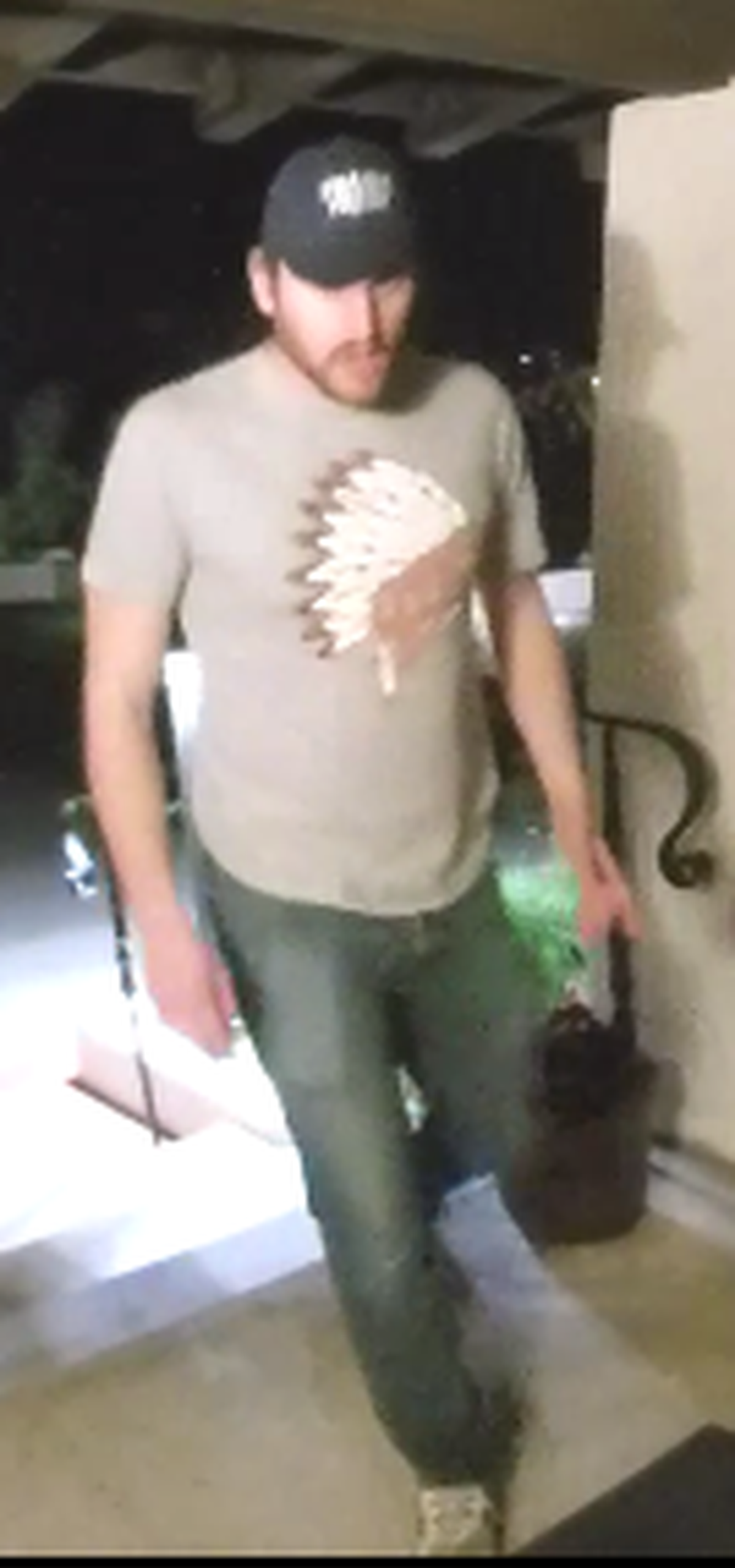 Cal Poly police released this photo of a vandalism suspect caught on video.