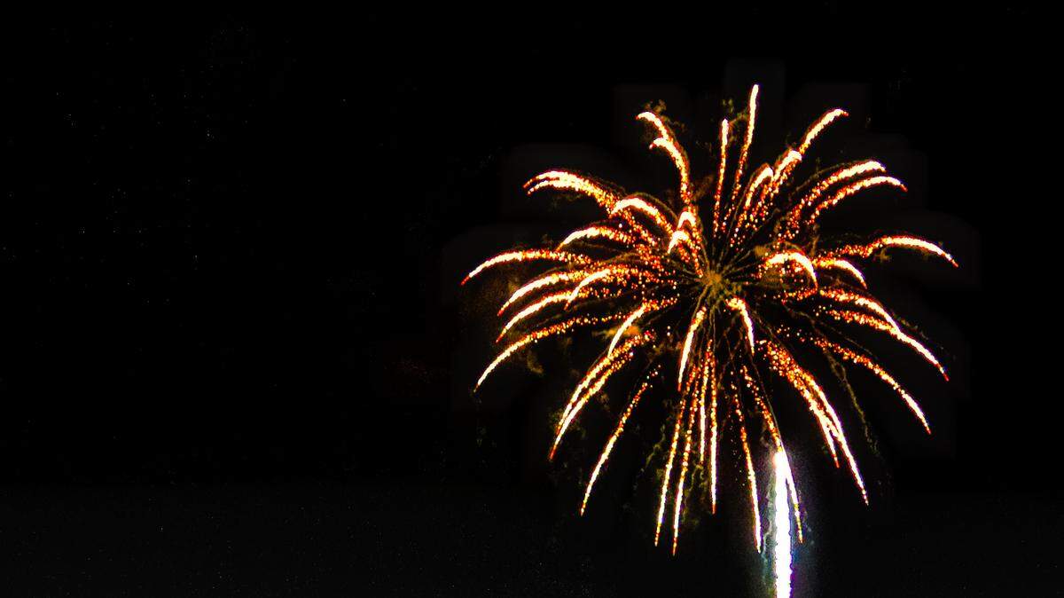 Fireworks explode over the Cayucos Pier on July 4, 2021.