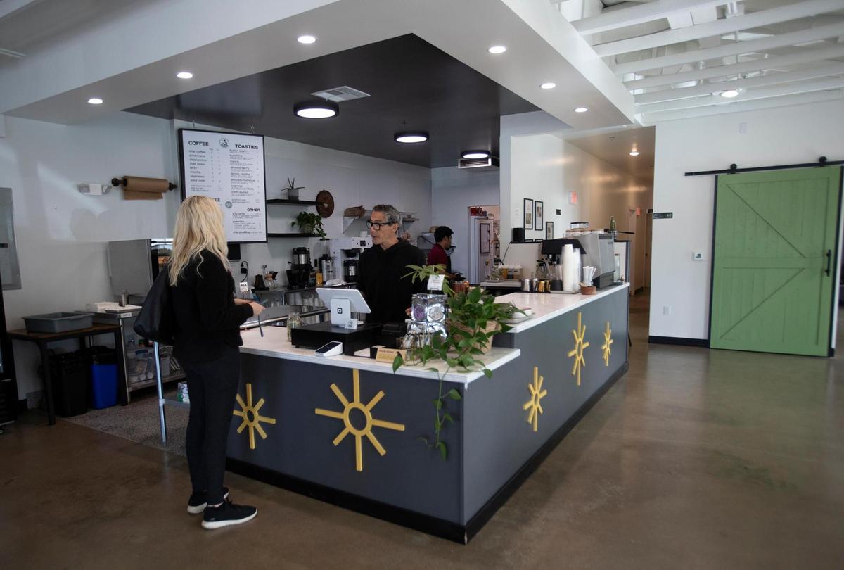Karla and Spencer Wenger, owners of the Mayan Collective, are expanding into the coffee business with the recent acquisition of Greenhouse Coffee Co. in Arroyo Grande, seen here on March 26, 2024.