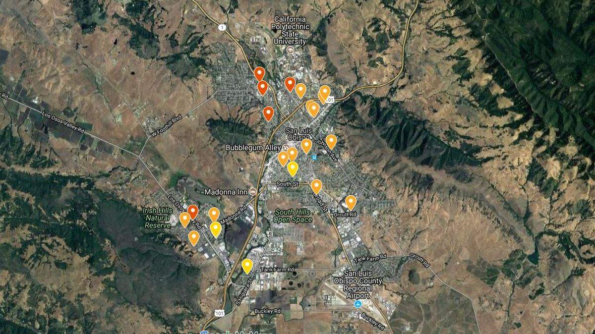 San Luis Obispo Police say there have been 23 reported catalytic converter thefts in the city since May 7, 2018.