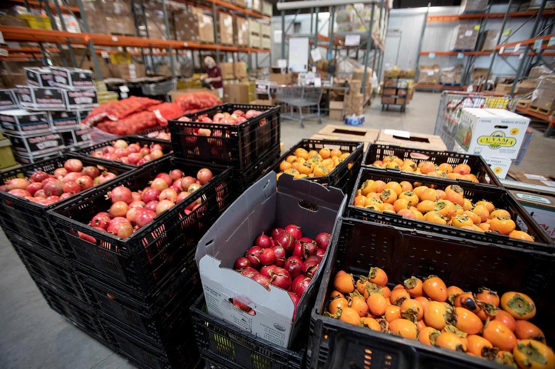 GleanSLO donated bins of fruit and vegetables to the SLO Food Bank ahead of Thanksgiving in 2021.