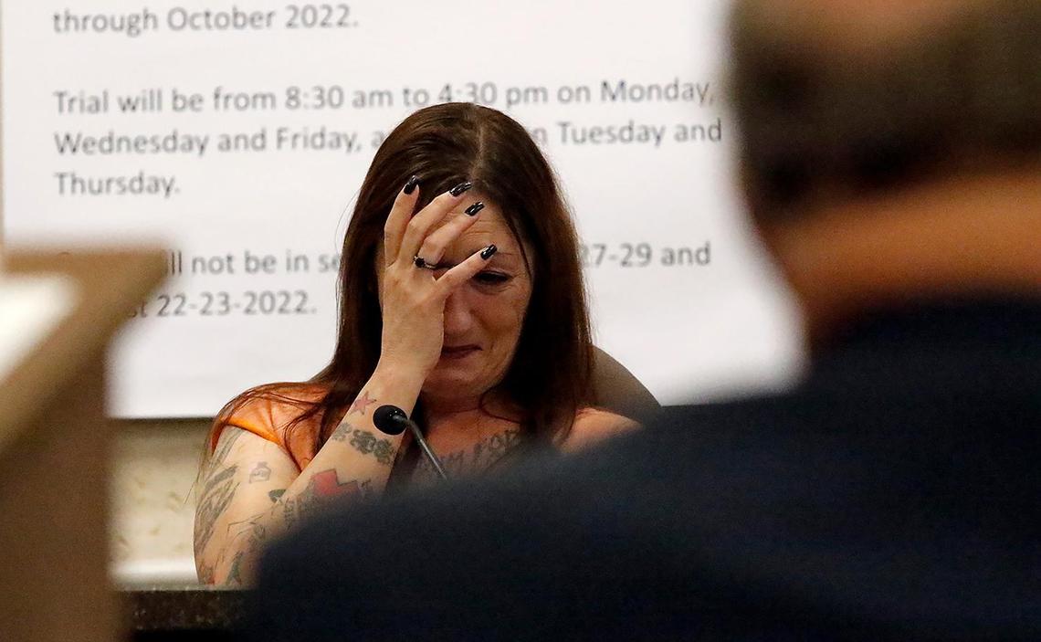 Jennifer Hudson continues her testimony Monday, Sept. 12, 2022, in the Kristin Smart murder trial. She said Paul Flores admitted to killing Smart. She started to cry when SLO County Deputy District attorney Christopher Peuvrelle asked, “You mentioned that you feel responsible for the misery of the Smart family?”