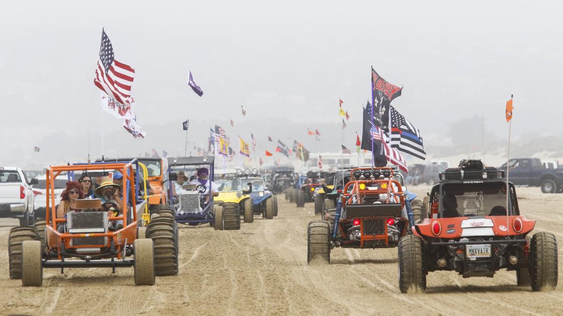 Hundreds of dune buggies paraded along the Oceano Dunes State Recreational Vehicle Area in 2018.