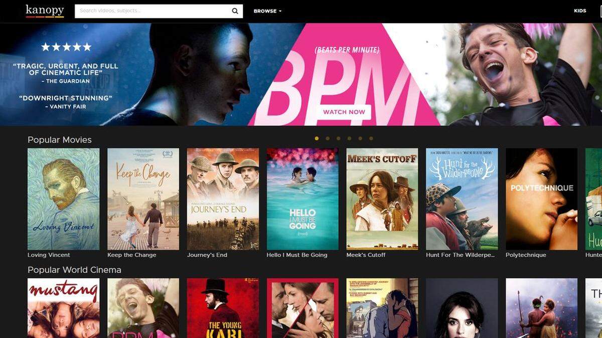 SLO County Public Libraries have partnered with the streaming service Kanopy to provide members with free movies.