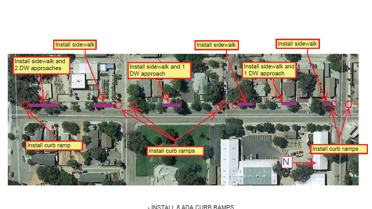 Construction on Paso Robles’ Riverside Avenue Pedestrian Improvements Project starts June 1, 2026, spanning Riverside Avenue from 17th to 24th streets.