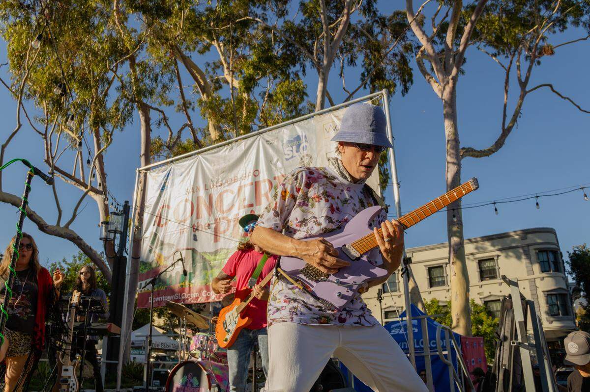 The Molly Ringwald Project performs at Concerts in the Plaza. The 80s pop act is set to play in the plaza again in the summer of 2026.