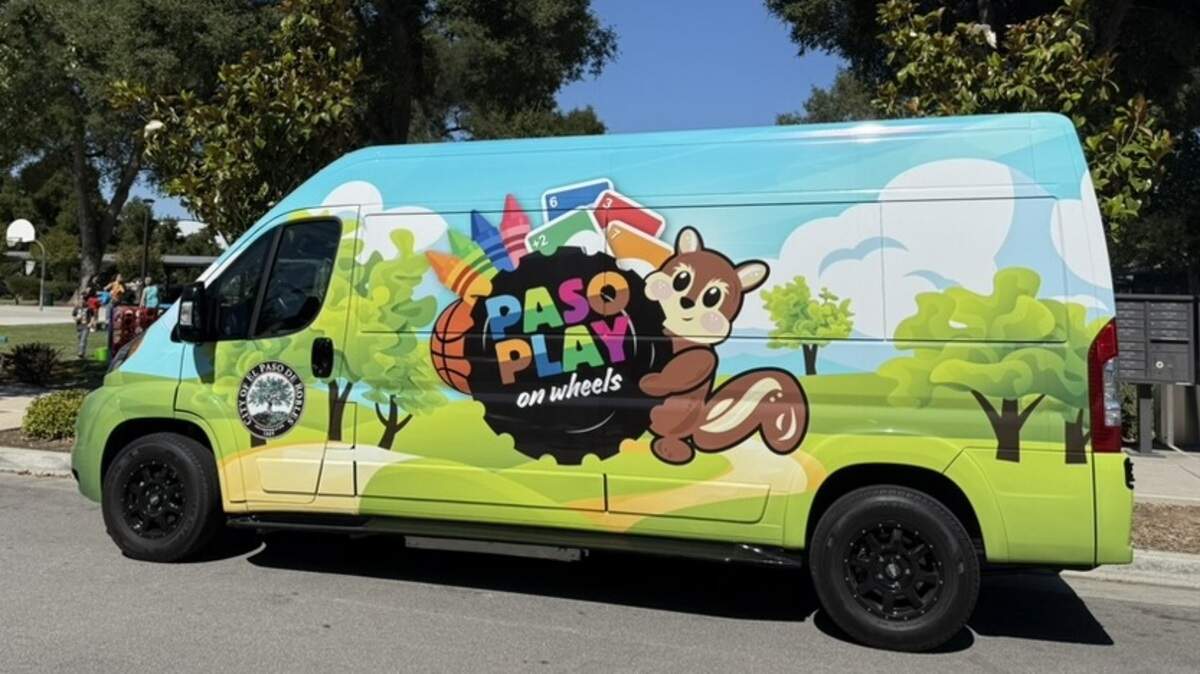 The Paso Play on Wheels van, donated by philanthropist and Paso Robles native Arthur Ludwick, visited the Oak Park public housing complex for the first time on June 26, 2026.