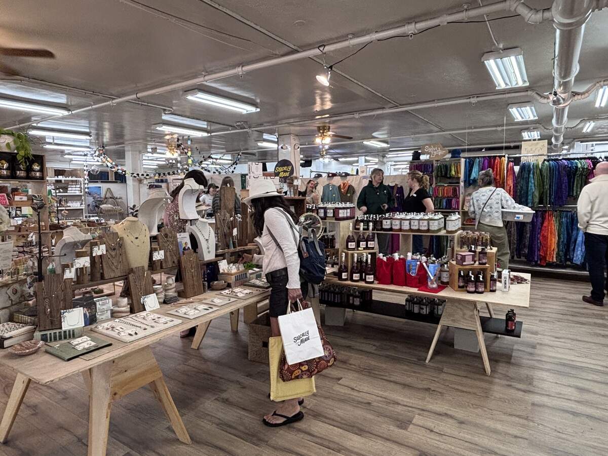 San Luis Obispo shoppers visit SLOcally Made for holiday gifts on Dec. 16, 2025.