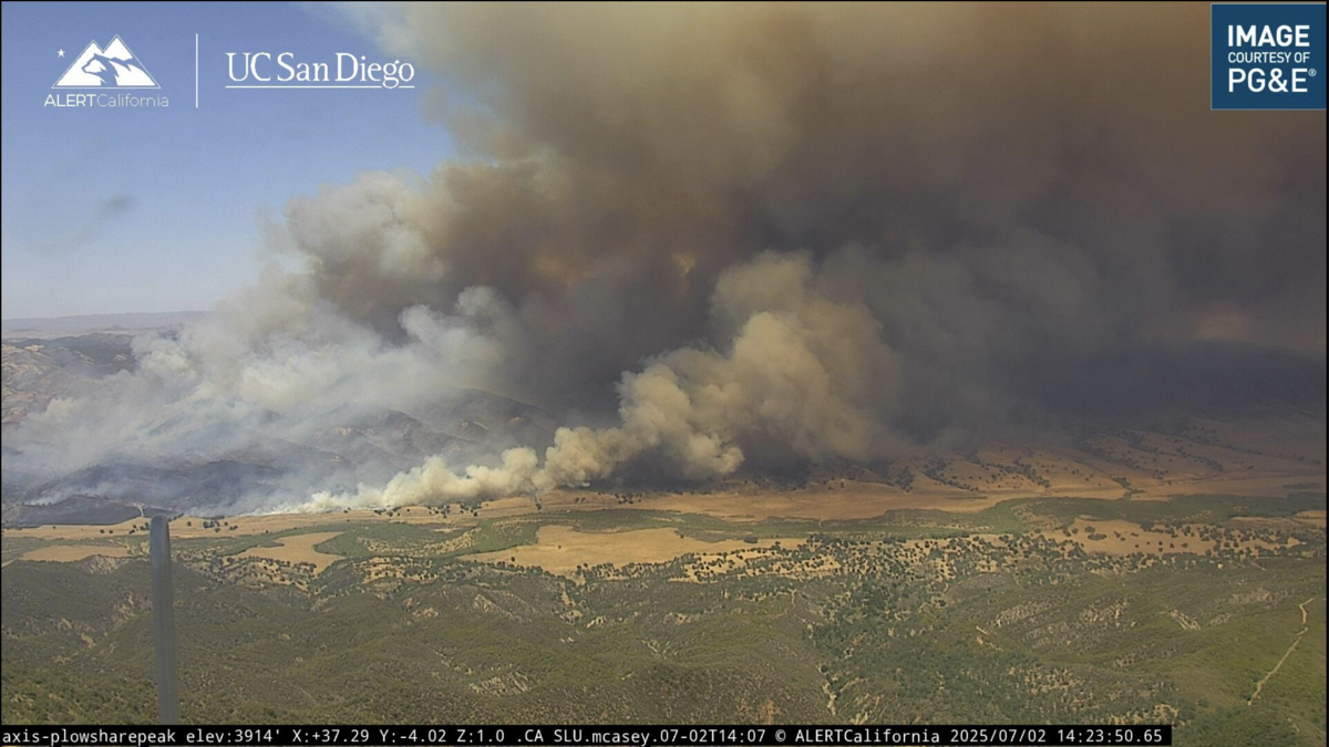 The Madre Fire burned over 500 acres of grassland on Wednesday, July 2, 2025.