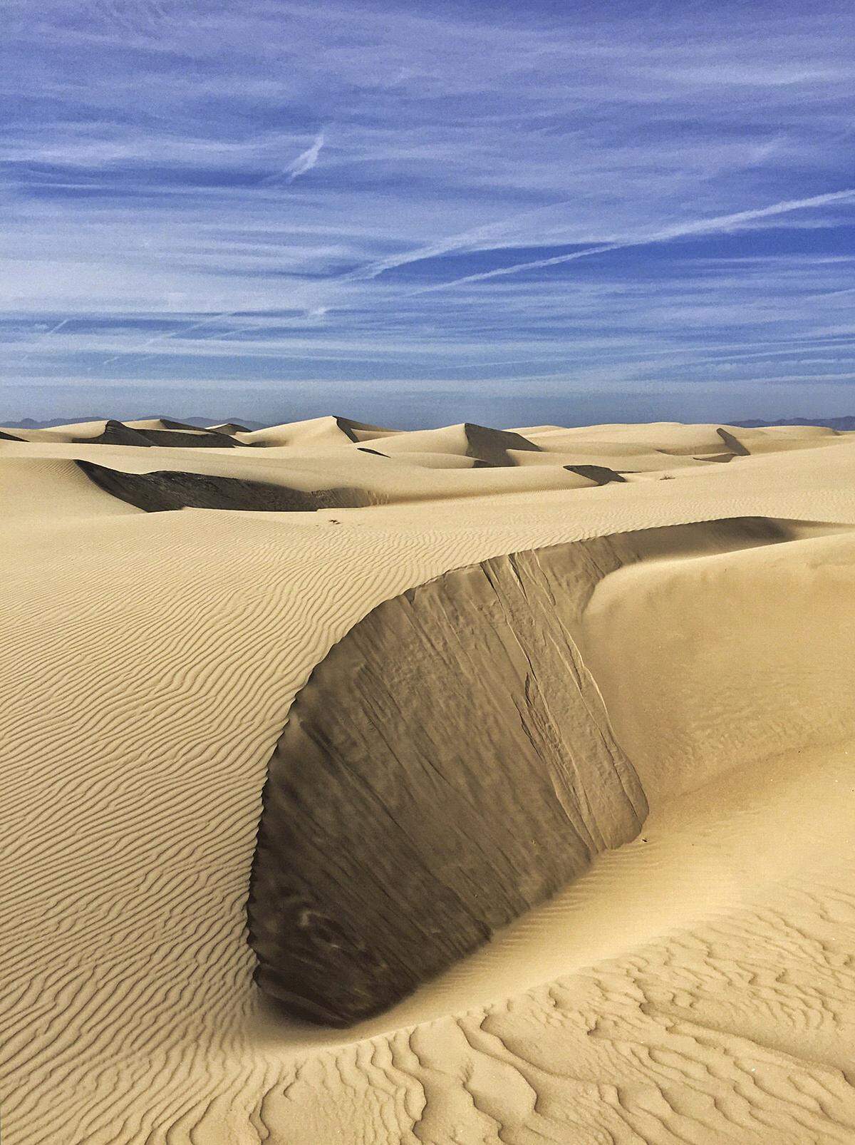 Even at the height of summer you can take a hike into the Oceano Dunes and find long stretches without any sign of another soul, not even a foot print. This is a 2015 file photo.