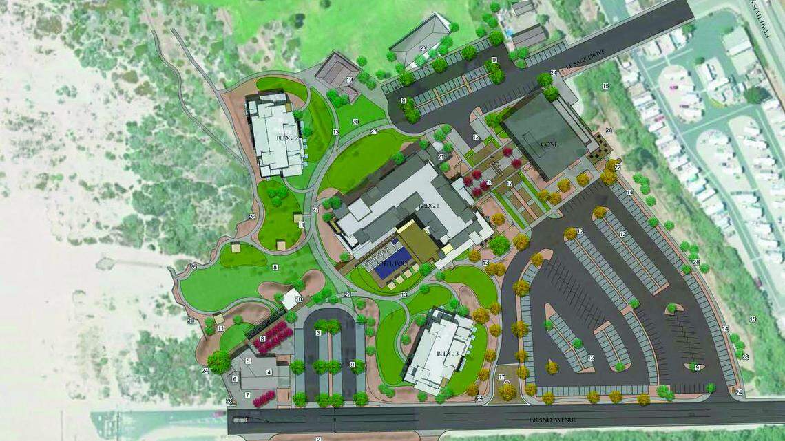 Grover Beach lodge and conference center rendering.