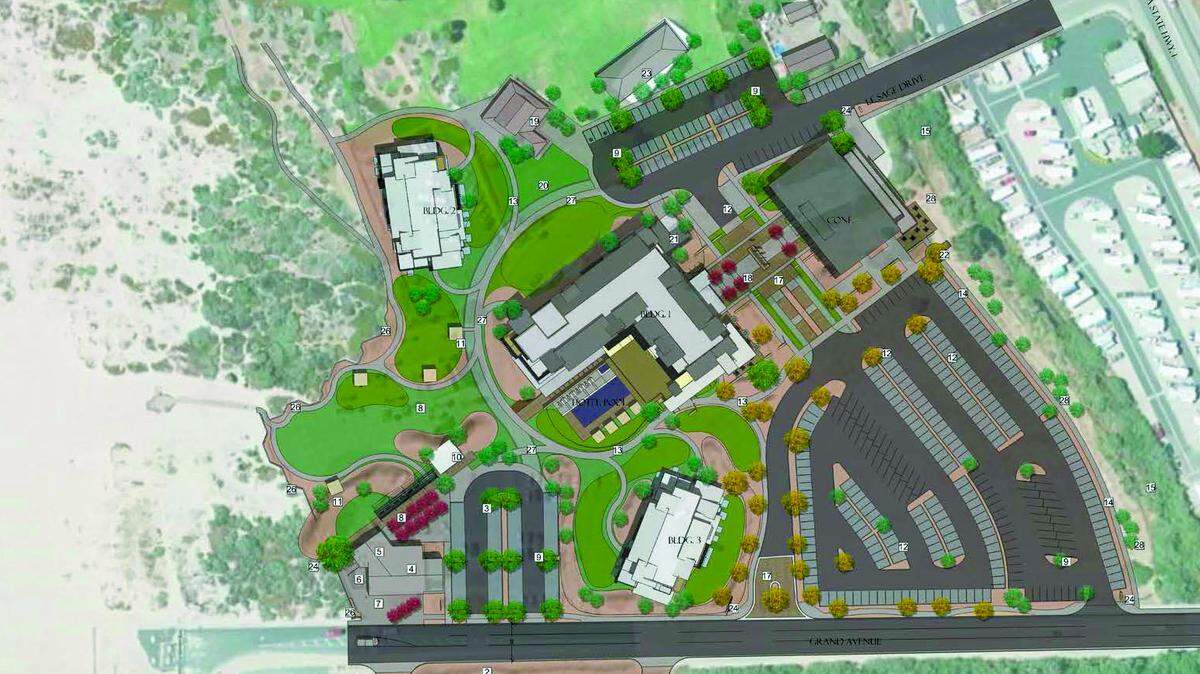 Grover Beach lodge and conference center rendering.