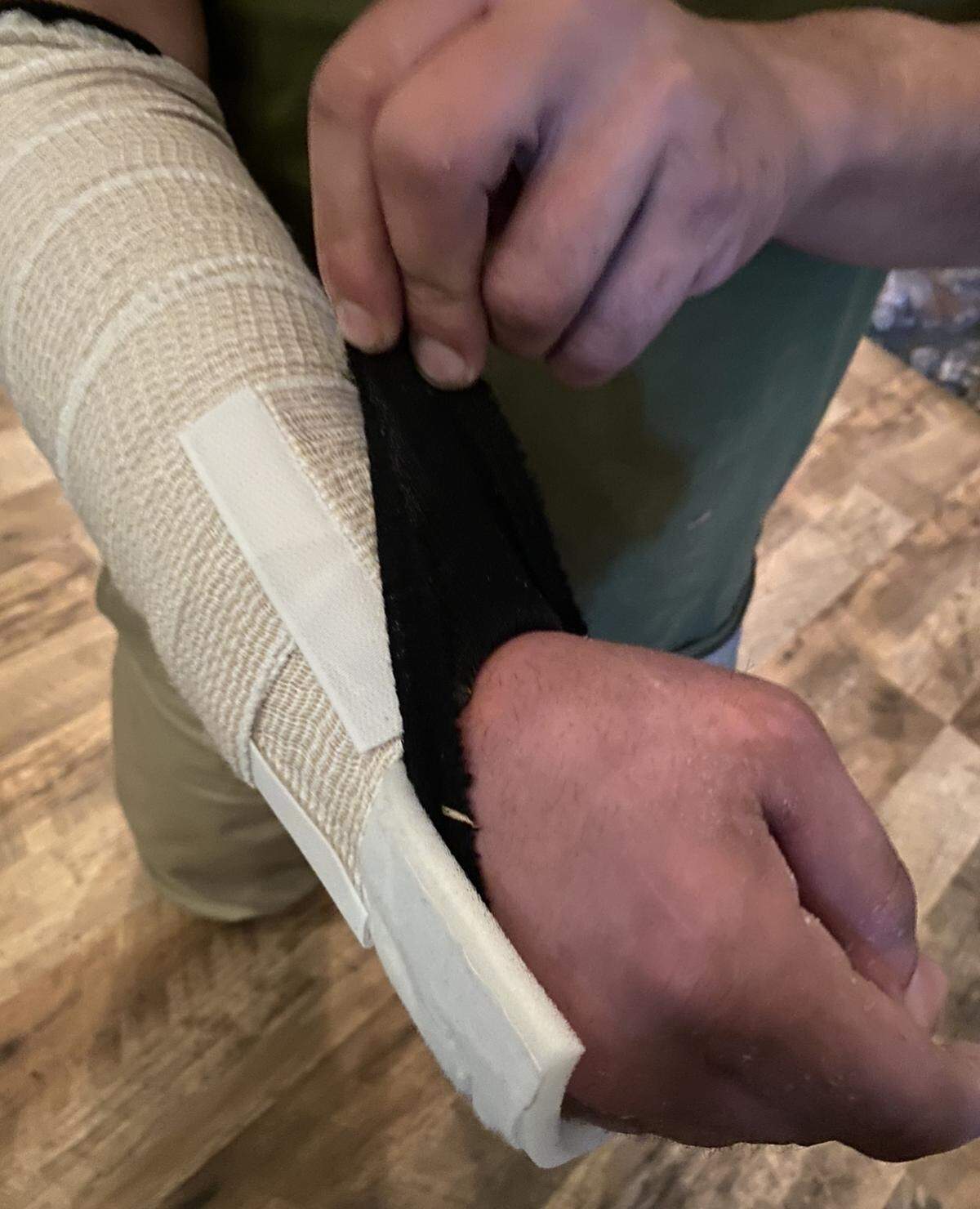 Joseph Perez was charged with assault with a deadly weapon after brandishing his soft cast at an Atascadero Police Officer while on a mental health hold at Twin Cities Hospital in Templeton, California in June 2021.