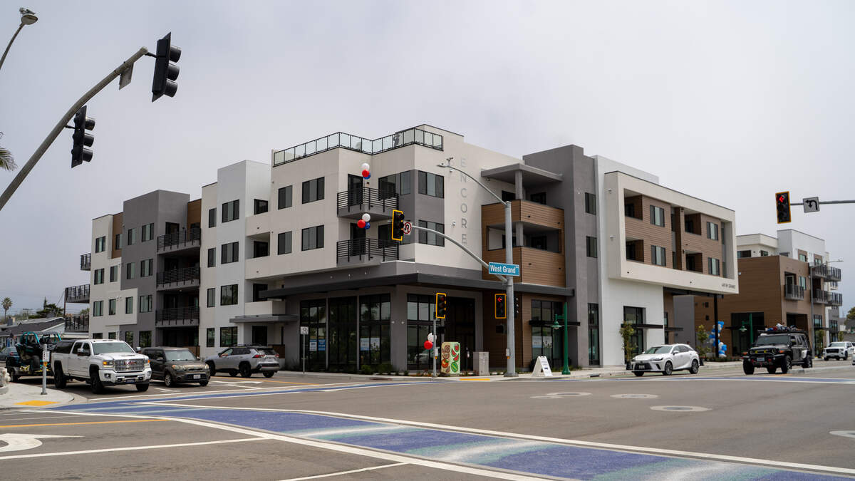 Developer Coastal Community Builders held the grand opening of the 59-unit “Encore” project on West Grand Avenue on Saturday, June 13, 2026. Visitors were invited to tour the lobby, rooftop, units and amenities of both buildings.