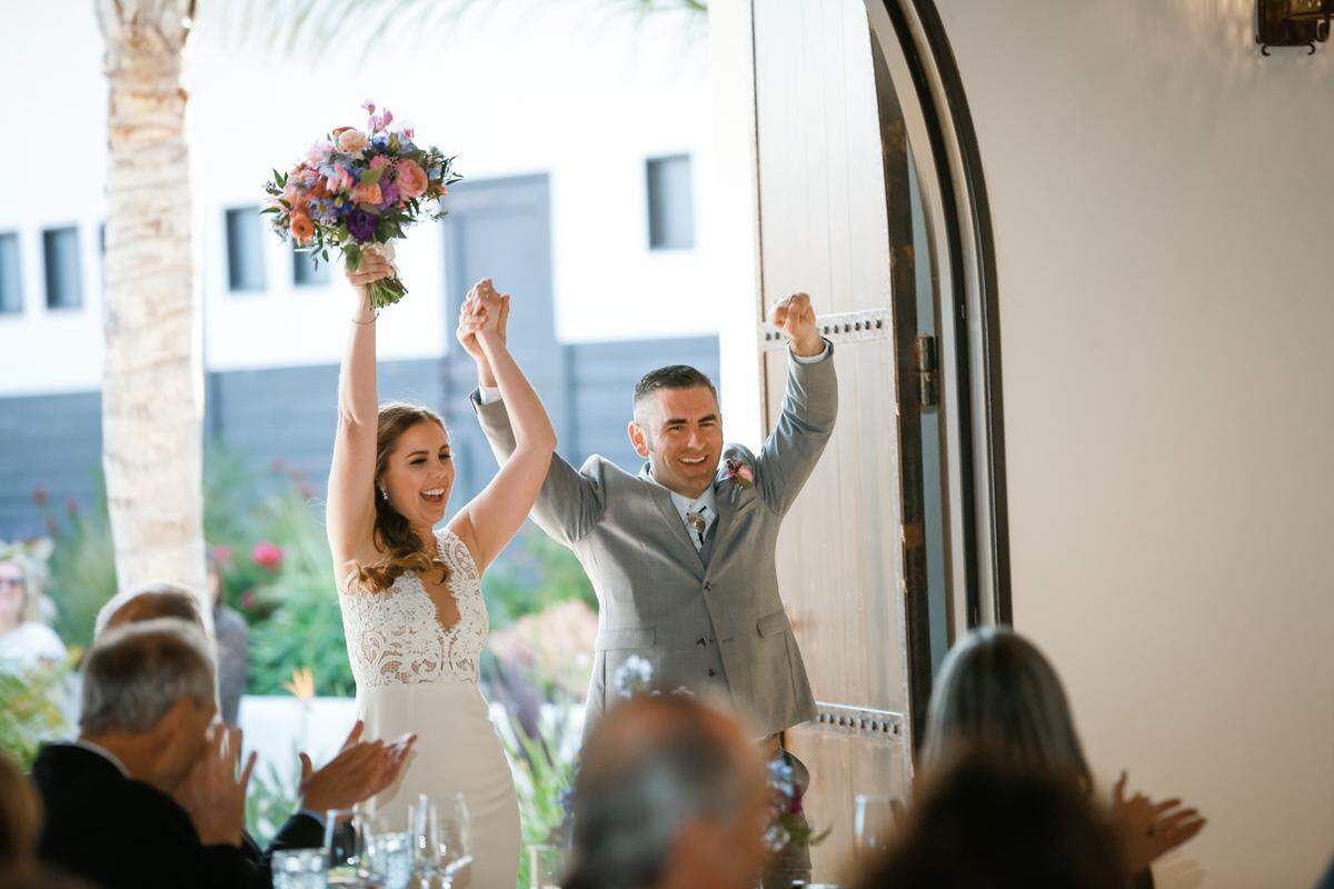 Erin and Nick Bollier on their wedding day, April 10, 2021, at La Lomita Ranch in San Luis Obispo.
