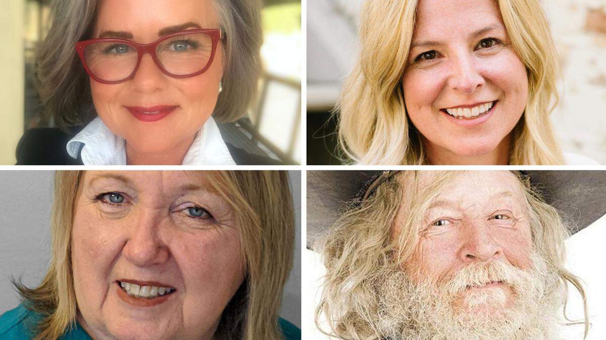 San Luis Obispo mayoral candidates include, clockwise from top left, current Mayor Heidi Harmon, Cherisse Sweeney, Don Hedrick and Sandra Marshall.