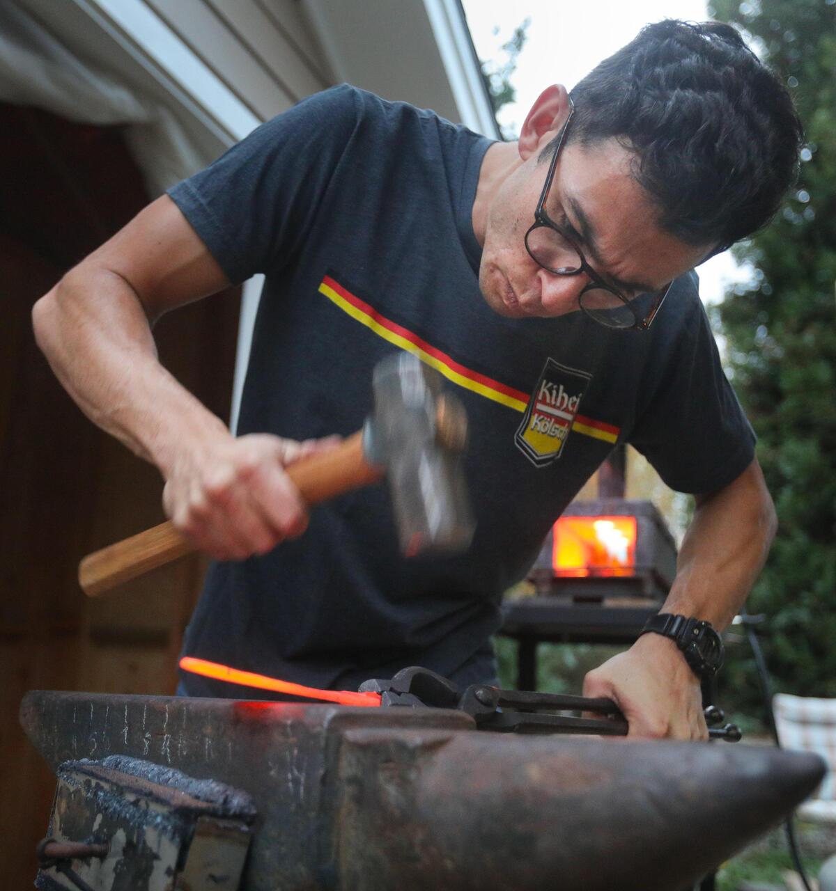 Bladesmith and Nipomo resident Cameron Alarcio is appearing on History’s “Forged In Fire” on Wednesday, Dec. 11, 2019.