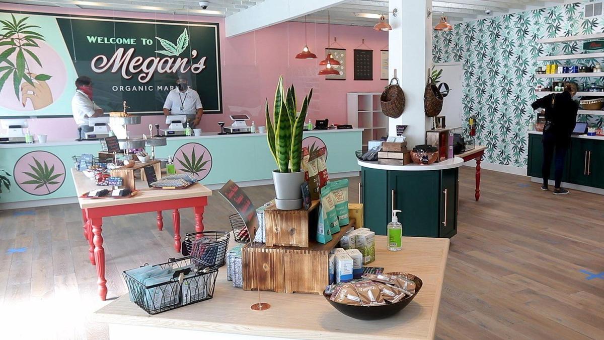 Megan’s Organic Market, the first recreational cannabis retail store in San Luis Obispo, opens at the former location of the Drum Circuit on Higuera Street.