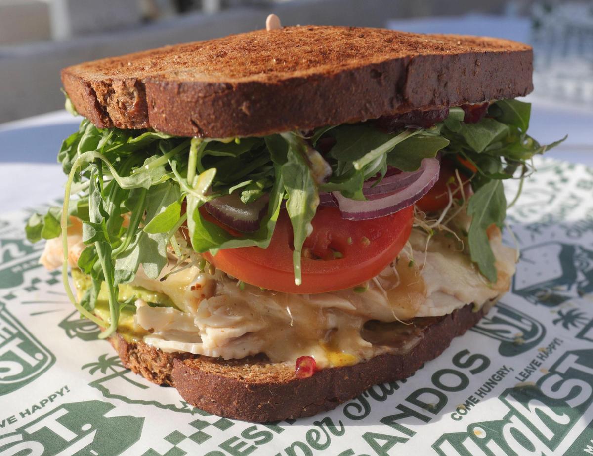 High Street Deli’s Thanksgiving Sando features turkey and gravy.