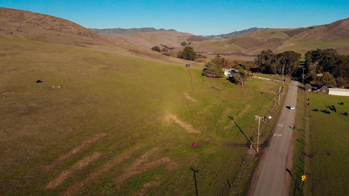 The 283 acre Toro Creek Ranch - a strip of beach between Morro Bay and Cayucos and land at the base of Toro Creek Road - is on route to become a public land trust. The Coastal Conservancy on Thursday authorized giving $1 million to the Trust for Public Land to acquire the area known as “the dog beach” from Chevron for a total of $5 million. Photo by Joe Johnston 12-07-18