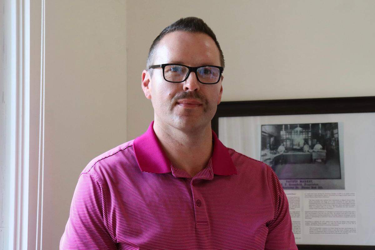 James Statler, pictured here, is the executive director of the Community Counseling Center. The Community Counseling Center, headquartered at 676 Pismo St. in downtown San Luis Obispo, is slated to lose more than a quarter of its budget on July 1, 2025, due to its funding sources being redirected under Proposition 1 and its grants canceled under the Trump administration.