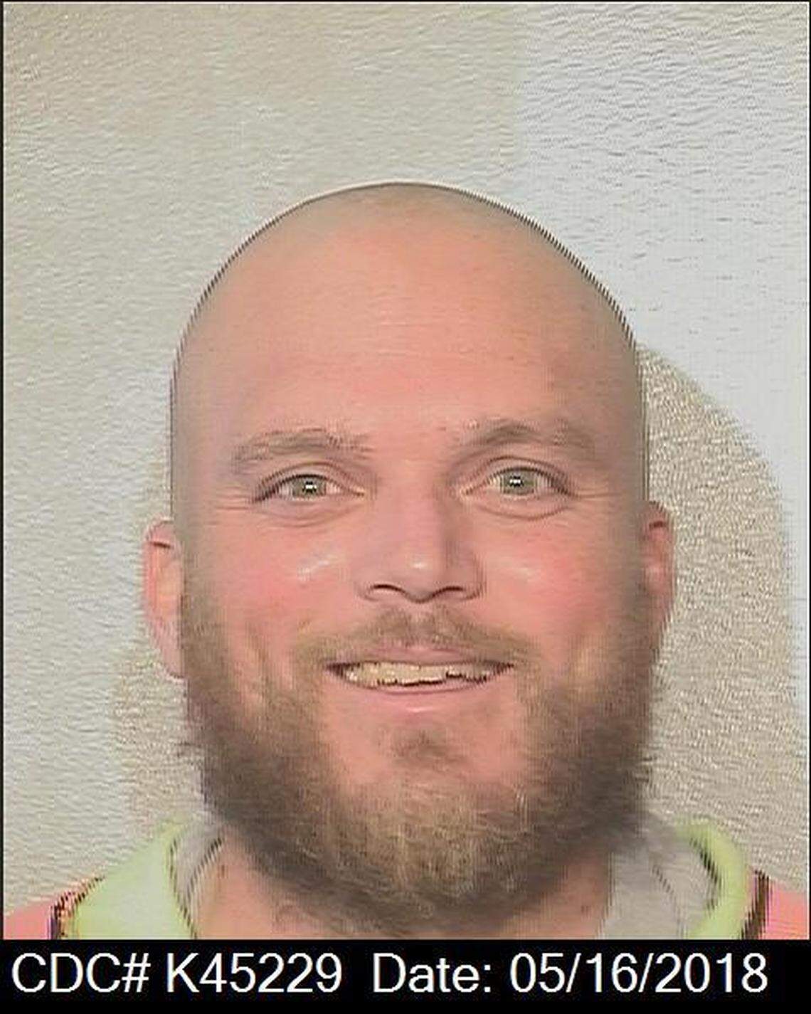 Joseph Fiorella, 40, is seen in a 2018 inmate photo. He is currently incarcerated at the High Desert State Prison in Susanville. Fiorella was 16 years old when he was convicted in 1997 of first-degree murder in the premeditated slaying of 15-year-old Nipomo resident Elyse Pahler.