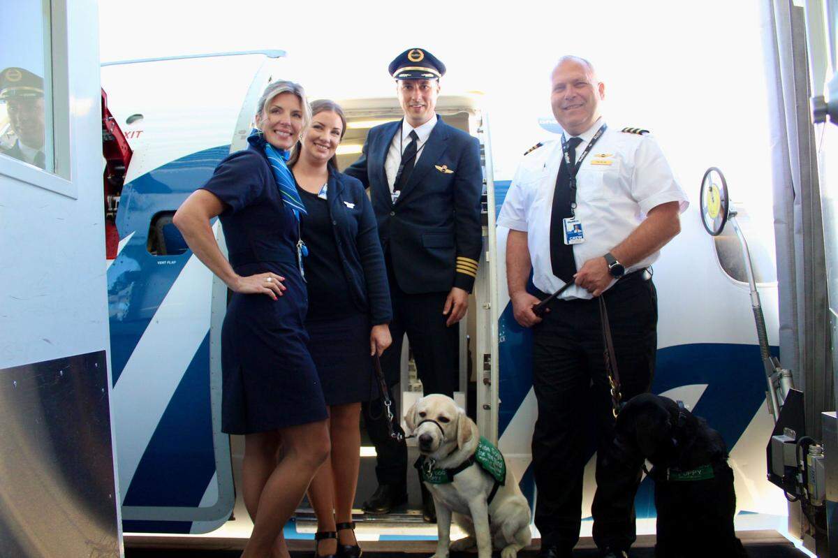 Guide Dogs for the Blind conducted a training exercise at the San Luis Obispo County Regional Airport on Saturday, May 28, 2022.