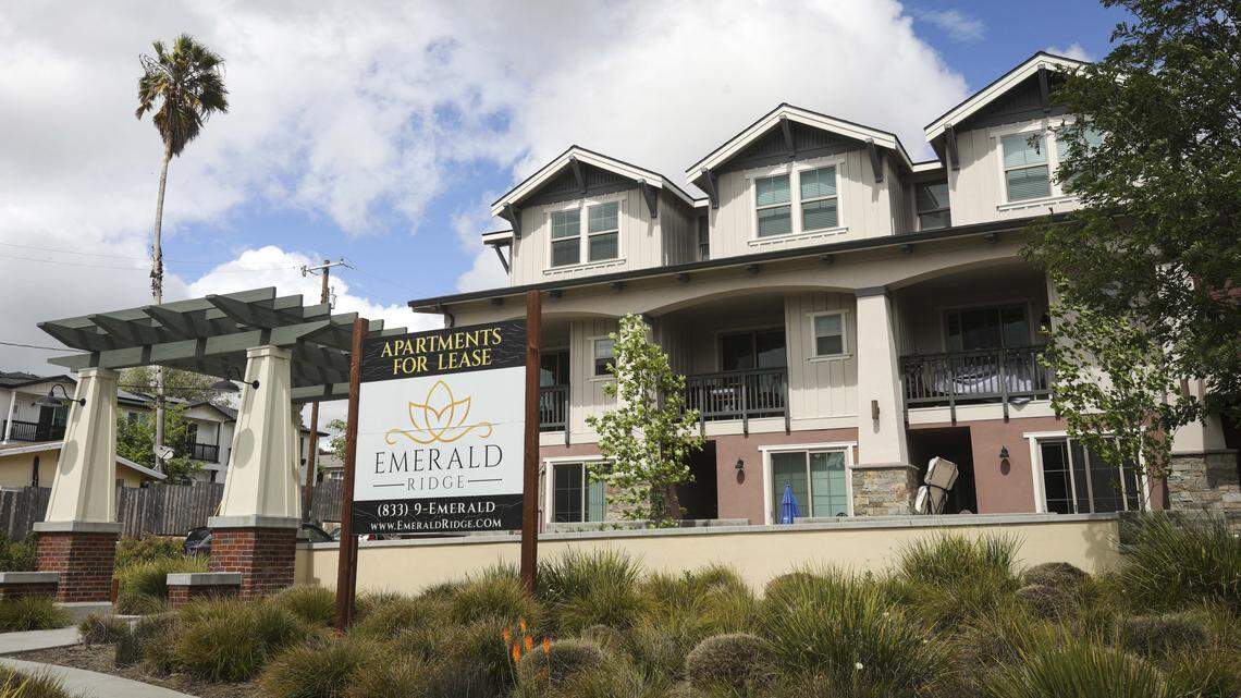 The Emrald Ridge Apartments on El Camino Real in Atascadero are leasing units, seen here on April 21, 2026.