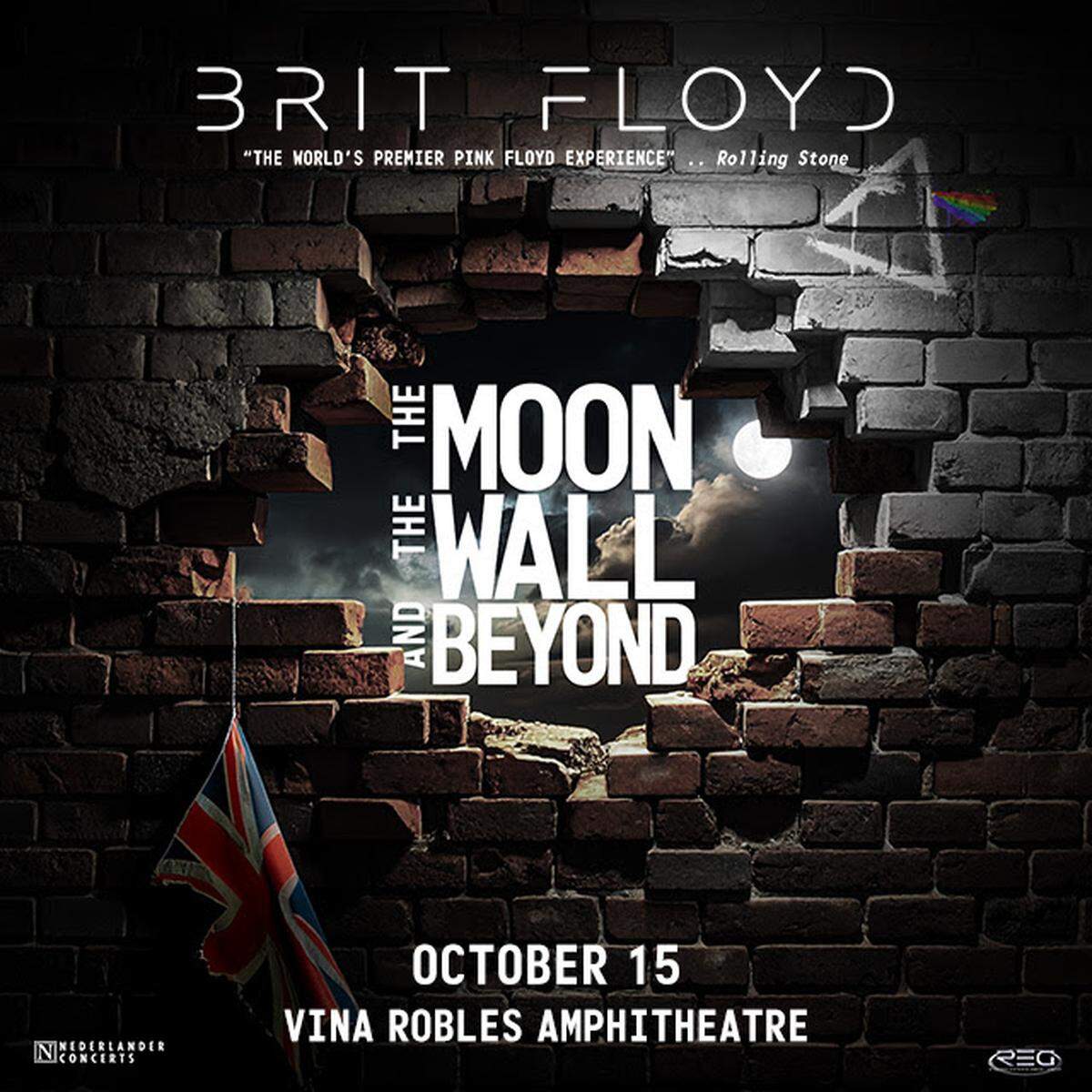 The tribute band Brit Floyd will perform at Vina Robles Ampitheatre on Thursday, Oct. 15, 2026.