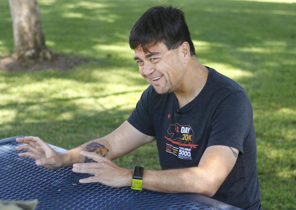 San Luis Obispo bus driver James Lacher weighed 400 pounds in 2015, but after having bariatric surgery, he lost half his body weight and is ready to run in the San Luis Obispo Marathon on Sunday, April 29, 2018.