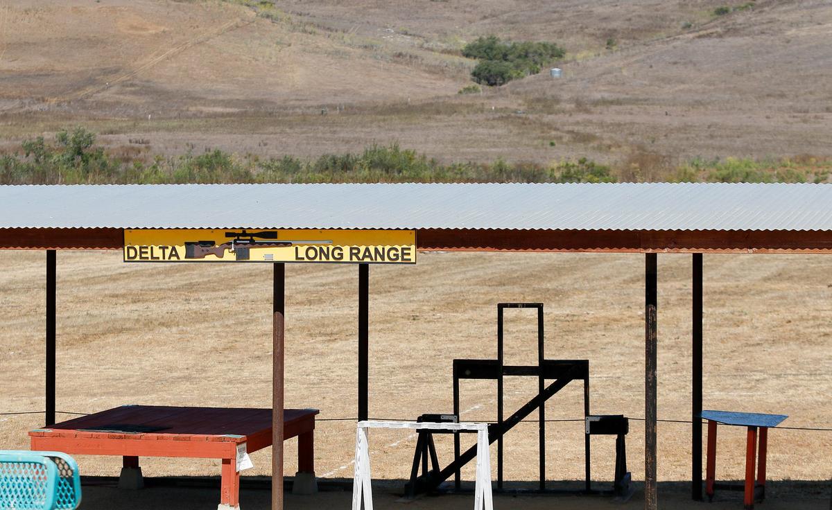 Julia Soto is the general manager of SLO Sportsmen’s Association pistol range located on Highway 1 in rural San Luis Obispo. The Delta long range area.