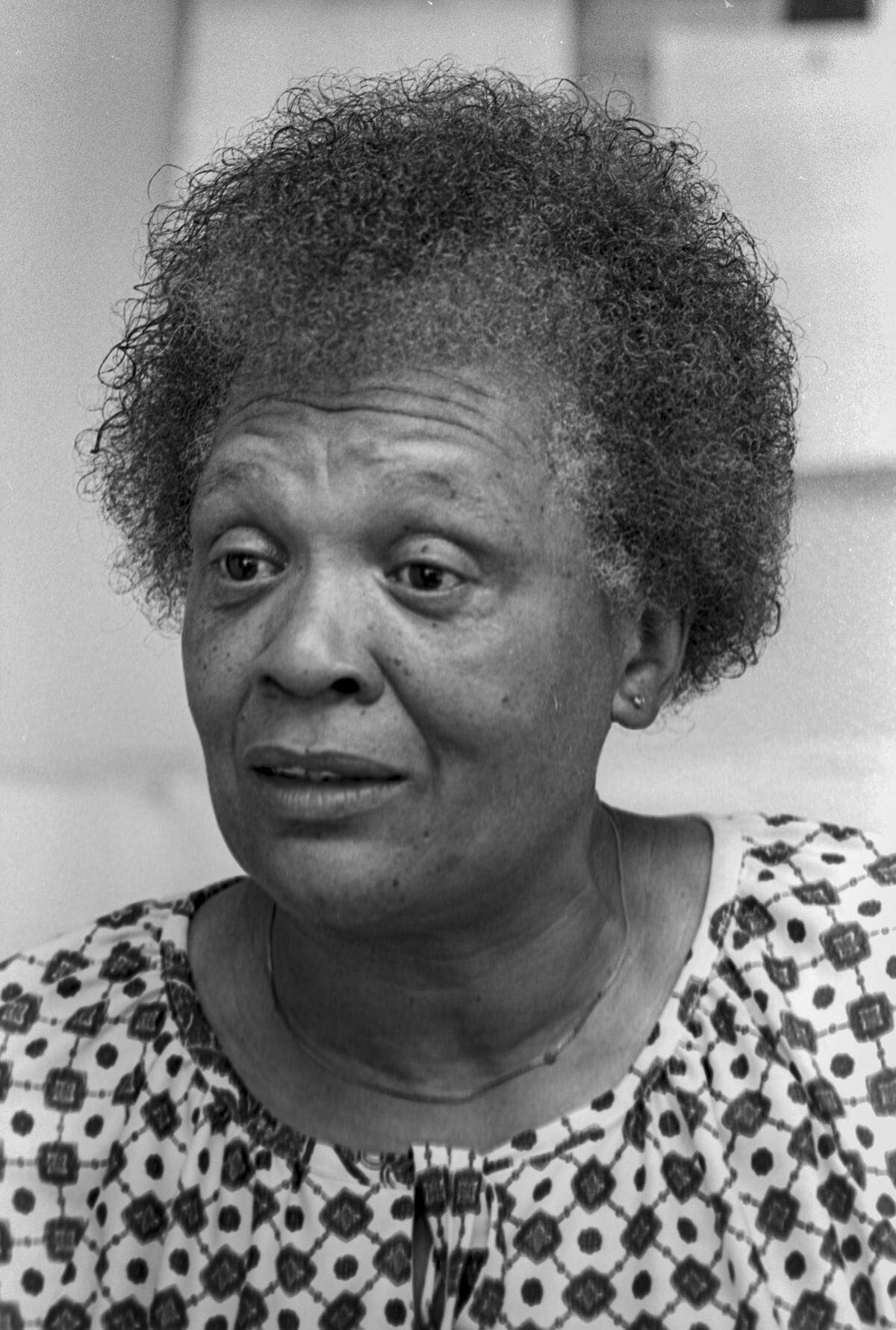 Maxine Lewis was involved with helping those in need through Grassroots and Grassroots II in San Luis Obispo until her death in 1988. She is seen here Aug. 27, 1981.