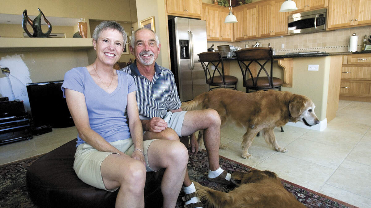  Gayle Hurlburt and William Kennedy are baby boomers that moved here from Colorado. 
Photo: Jayson Mellom 8-07-08



