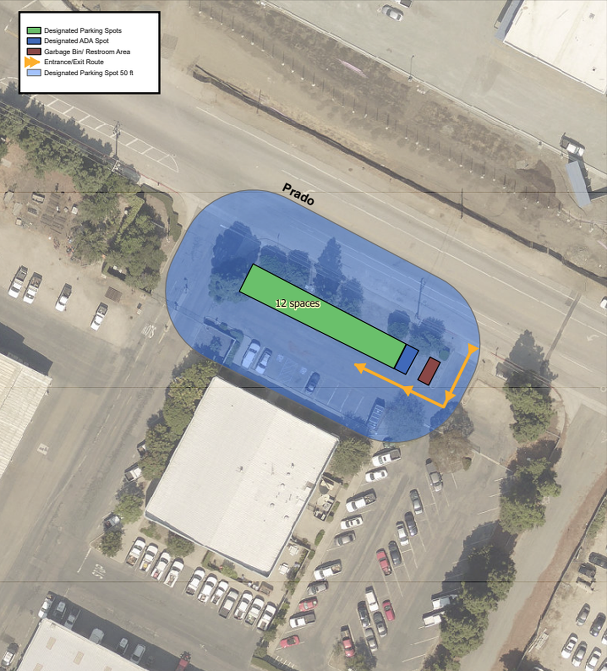 The city corporation yard at 25 Prado Road is proposed as a new site location for San Luis Obispo’s Rotating Overnight Safe Parking program. The latest version of the program would spread six 12-vehicle safe parking sites across San Luis Obispo.