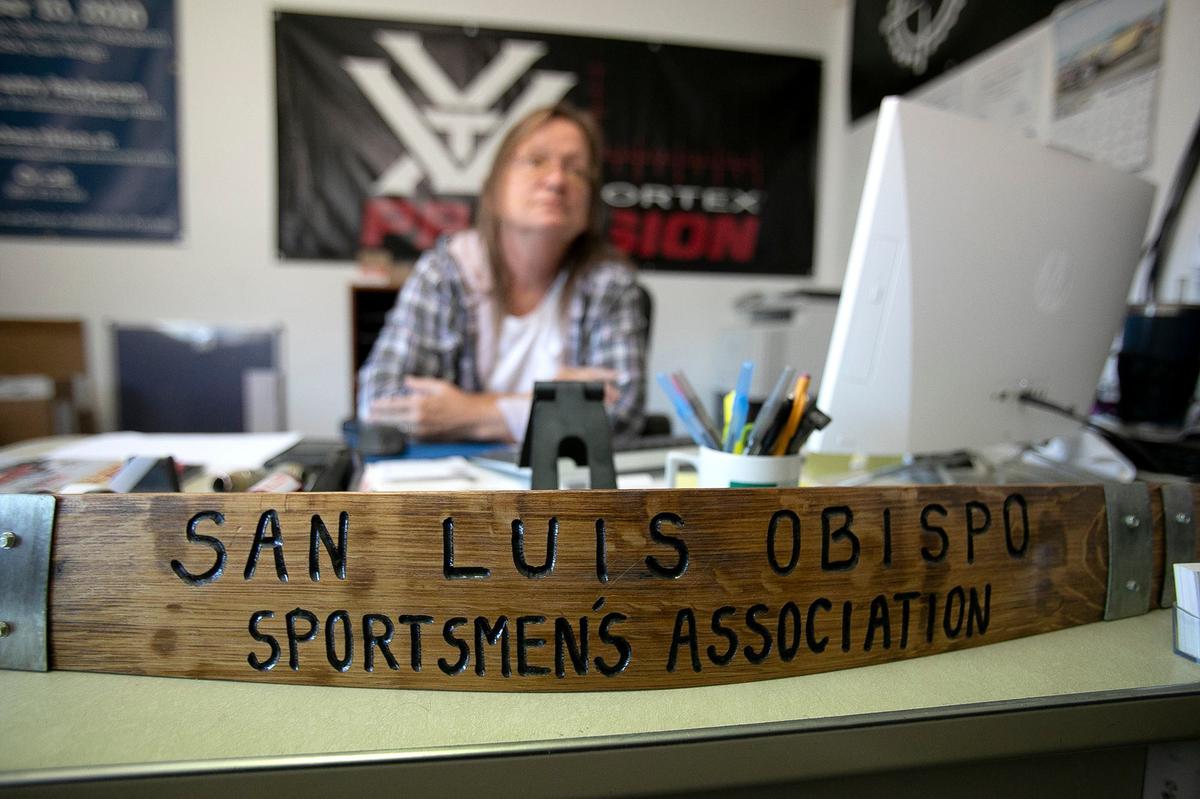 Julia Soto is the general manager of SLO Sportsmen’s Association pistol range located on Highway 1 in rural San Luis Obispo.