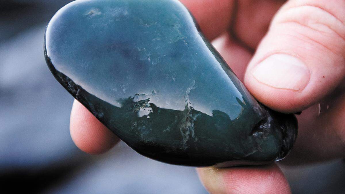 Diver Drew Arnold found this pice of jade on the sea floor at Jade Cove in Big Sur in 2012.