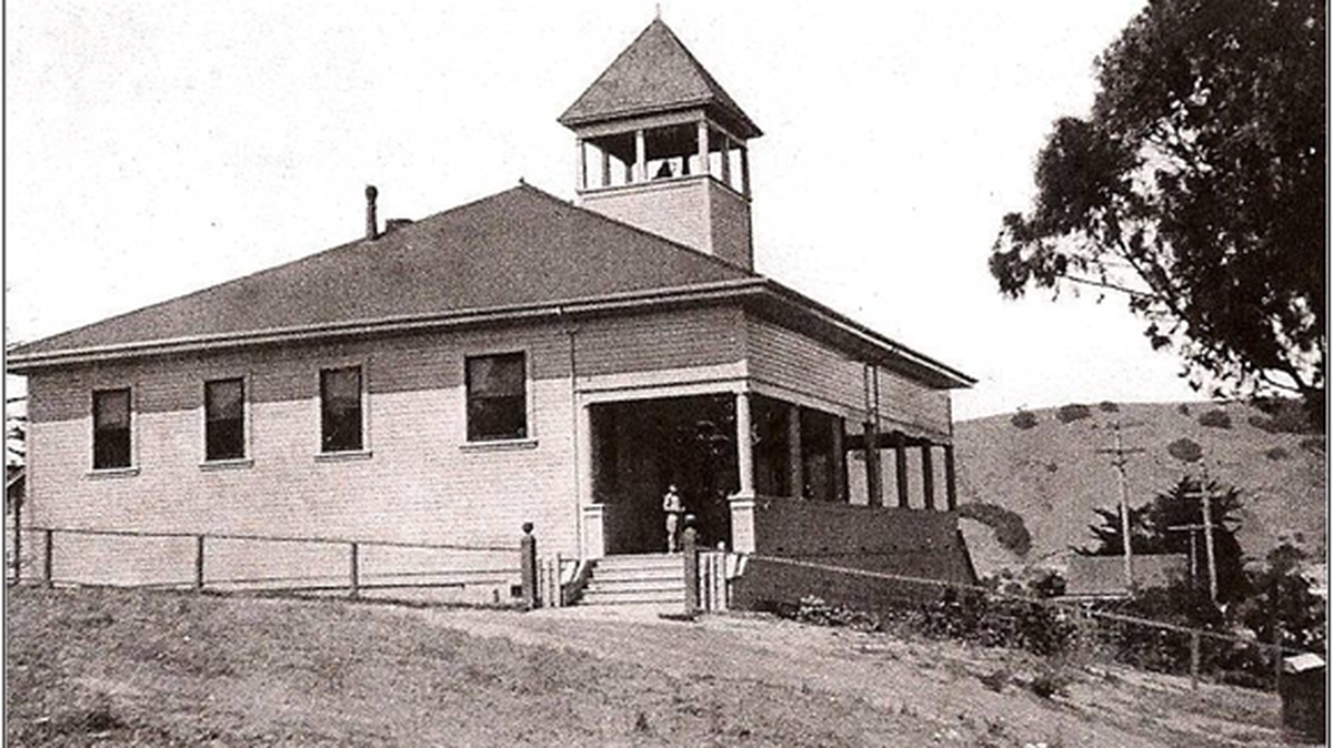 The Avila Beach Schoolhouse pictured in 1913.