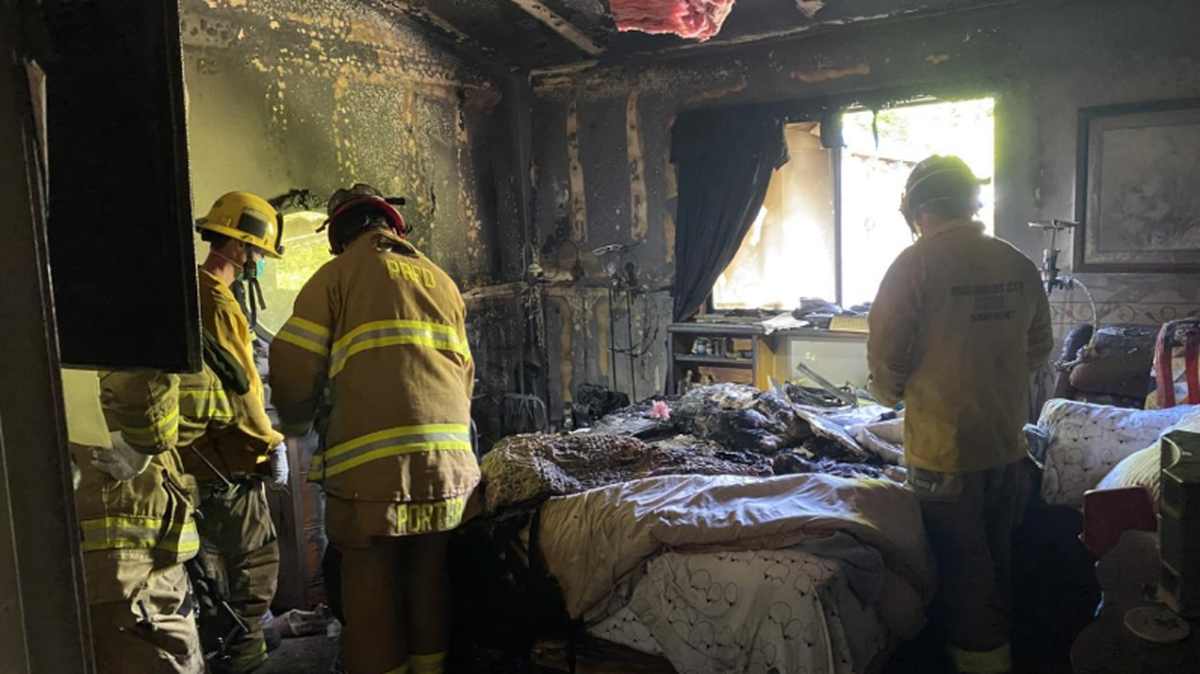 One person was rescued from a structure fire in Paso Robles on April 21, 2024.