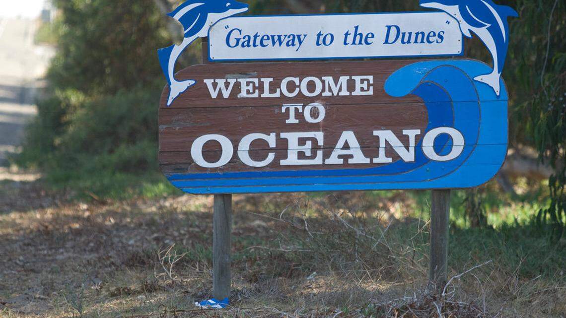 A sign welcomes drivers to Oceano.