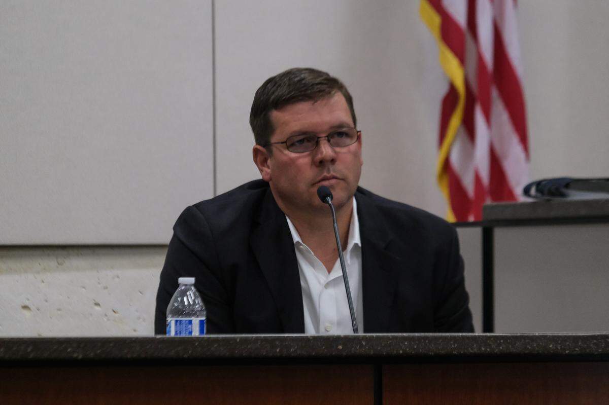 Matt Smart, Kristin Smart’s brother, testifies during Paul Flores’ restitution hearing in Monterey County Superior Court on June 12, 2024. Flores was convicted Smart’s murder in October 2022.