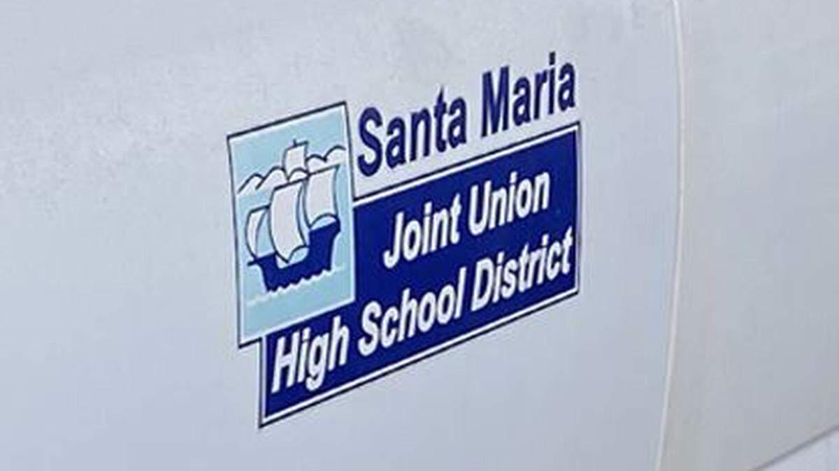 A ship logo can be found around the Santa Maria Joint Union High School District, including on vehicles.