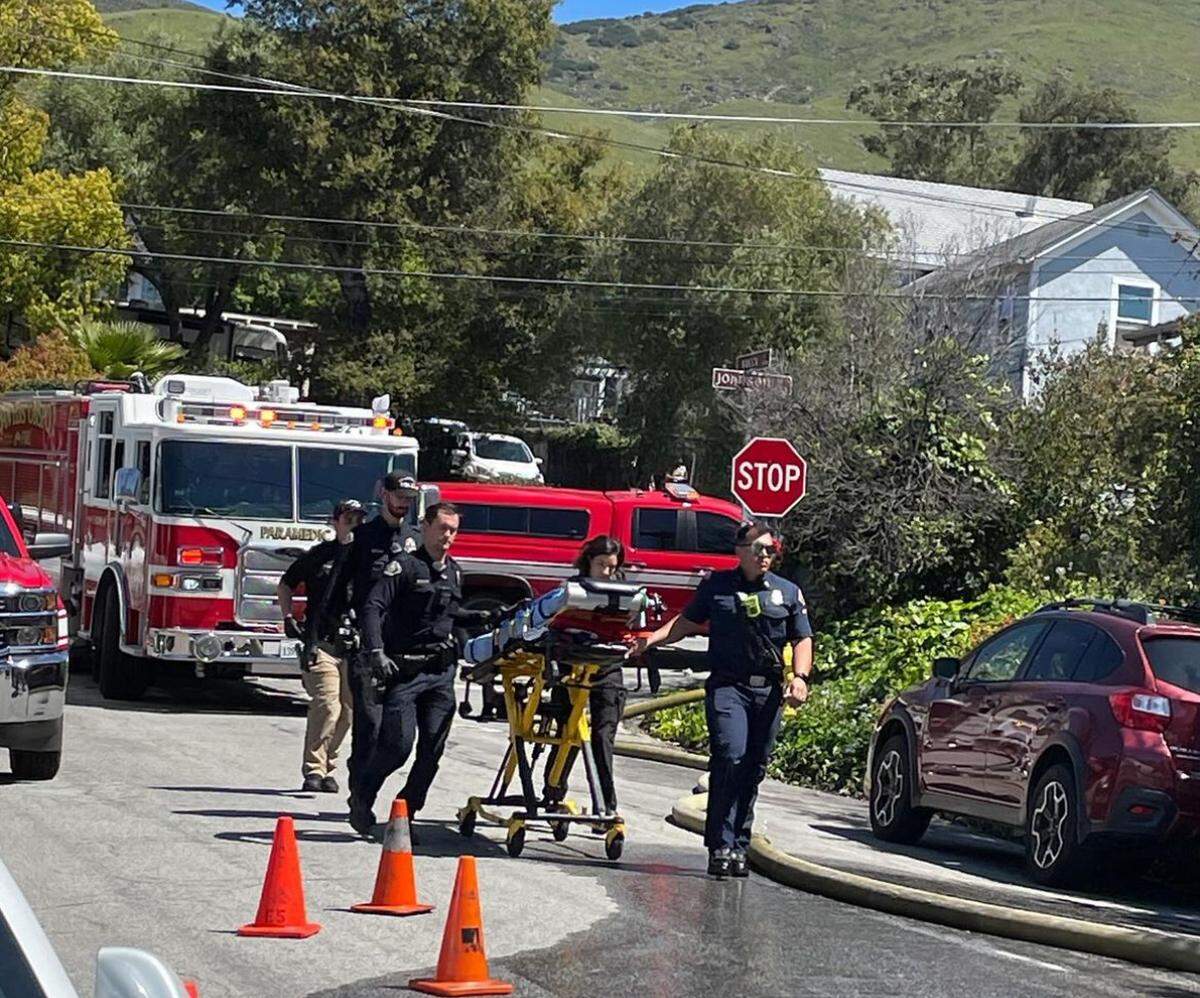 The San Luis Obispo Fire Department responded to a house fire in the 1300 block of Breck Street on April 2, 2024. Crews rescued and revived a resident found not breathing inside the home.