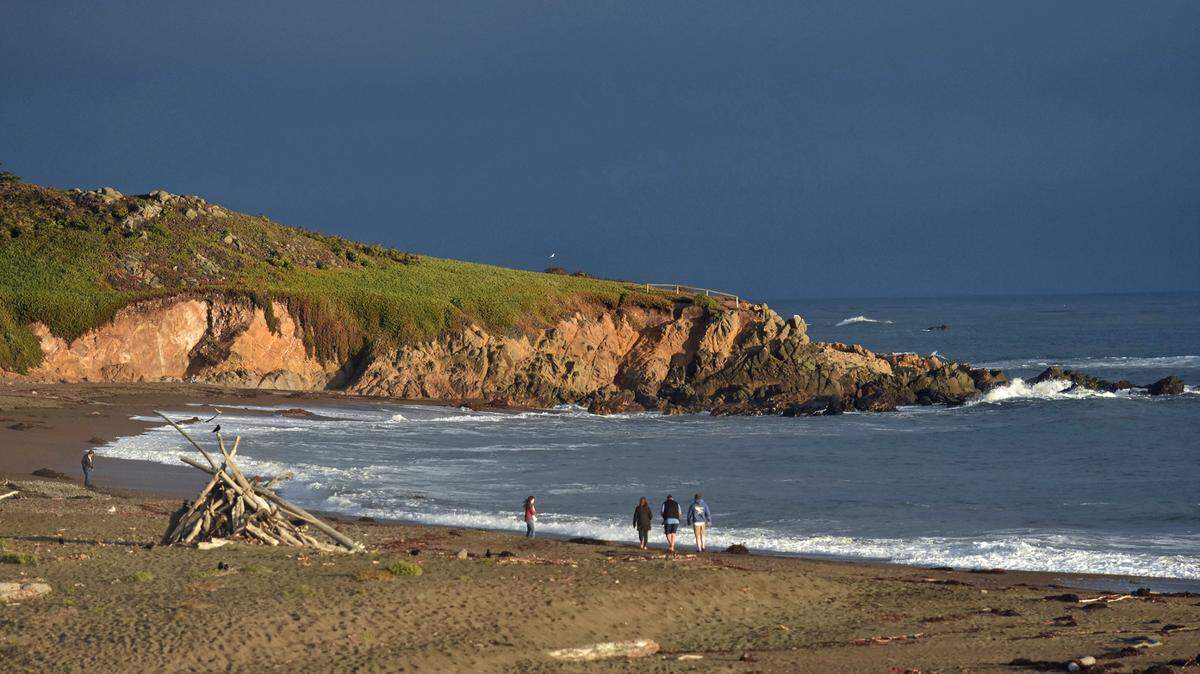 The first day of summer produced some dramatic lighting along Moonstone Beach in Cambria in 2020.