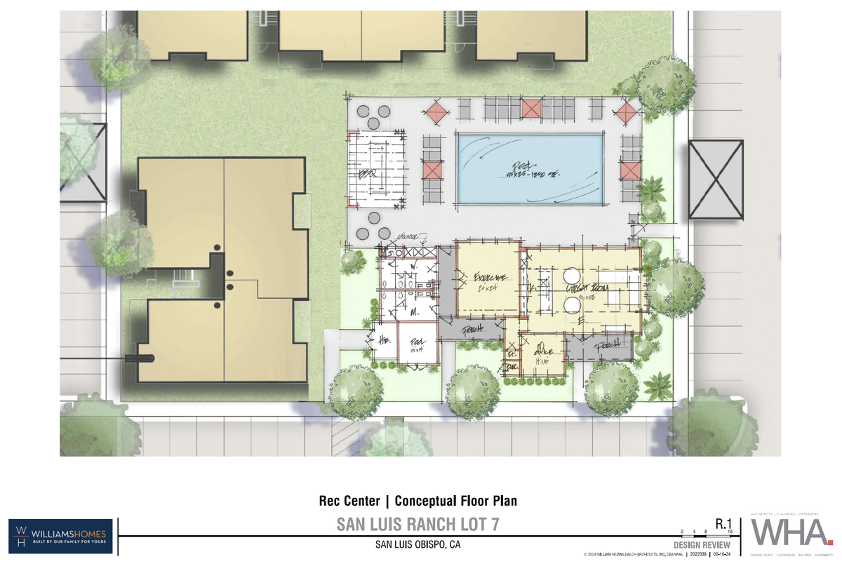 Applicant Williams Homes intends to scrap 150,000 square feet of commercial space originally planned for Lot 7 of the master planned San Luis Ranch community in exchange for 276 units of rental housing. People’s Self-Help Housing would also develop between 69 and 77 affordable units on the lot, which will now include around 15,000 square feet of commercial space.