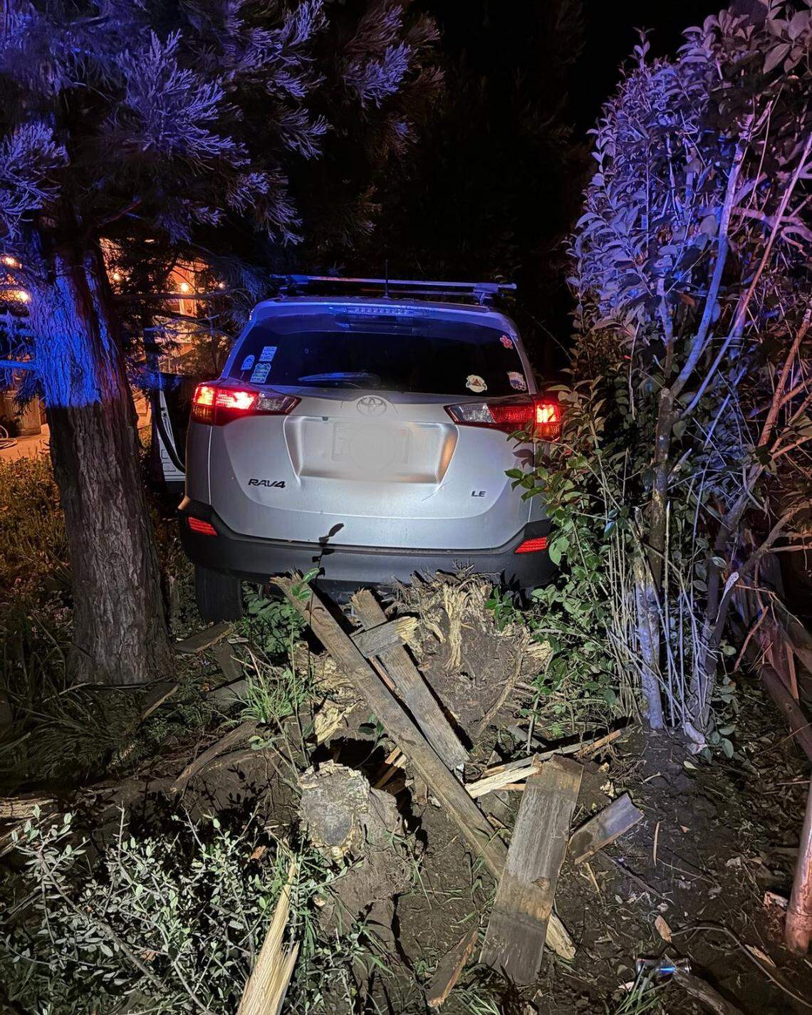 A suspected drunk driver was arrested after crashing into a residential yard in San Luis Obispo on March 7, 2026.