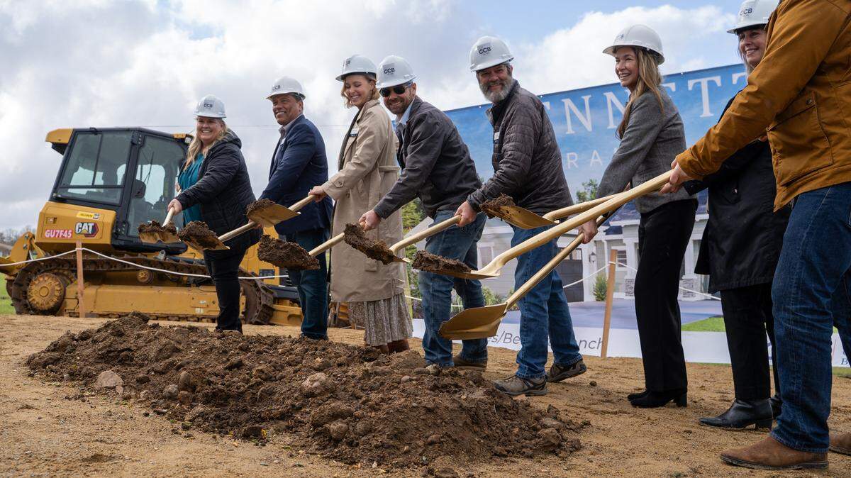 Coastal Community Builders broke ground on the Bennett Ranch development in Templeton on Wednesday, Feb. 11, 2026. The development will include 15 luxury homes, with one unit deed-restricted as affordable housing.
